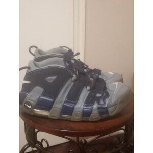 Nike Air More Uptempo 96 Georgetown Cool Gray Blue Hoyas Sneaker Mens Size 11.5